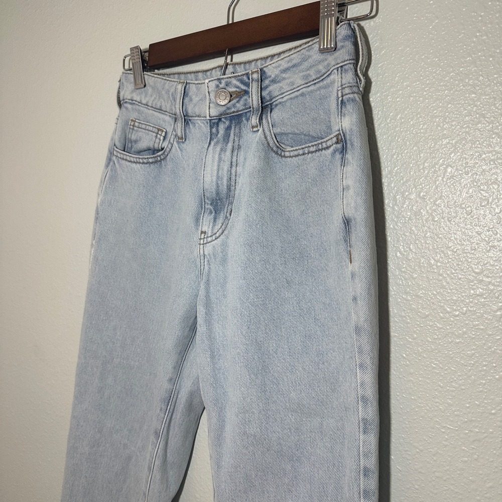 PacSun Mom Jeans Light Wash High Waisted Cotton Denim Size 23